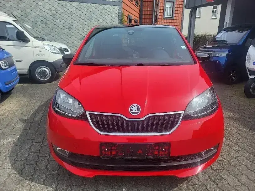 Gebraucht Skoda Citigo Clever 60 PS (44 kW) 2019 Tornadorot/dach schwarz Kleinwagen