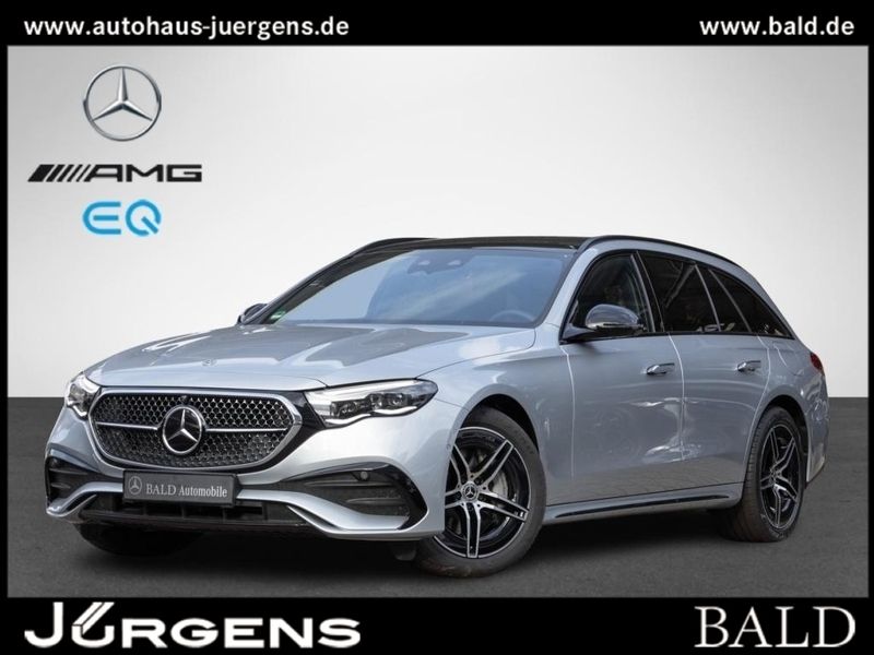 Silber metalliclack hightechsilber Gebraucht 2024 Mercedes E300 AMG Kombi | 63.980 € (Teuer) - Bild 1/4