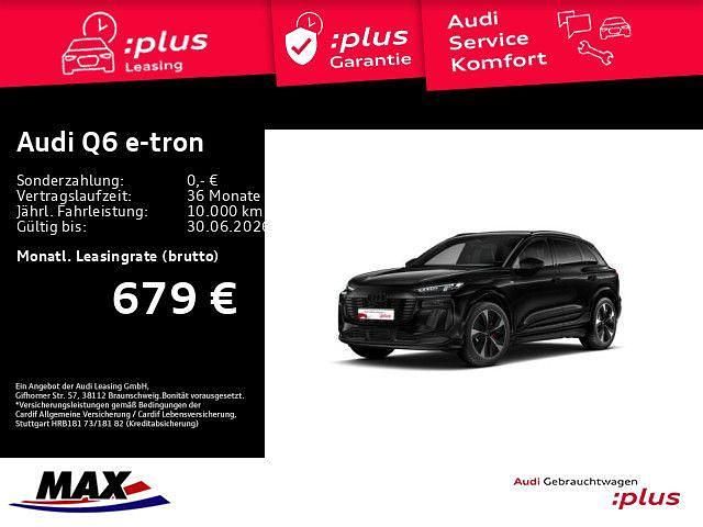Gebraucht Audi Q6 e-tron S-Line 284 kW (387 PS) 2025 Mythosschwarz metallic (metallic) SUV