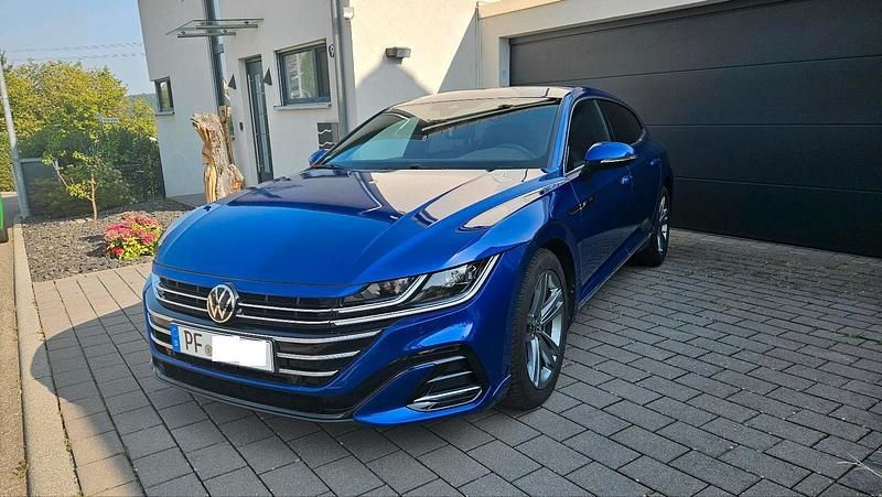 Blau Gebraucht 2023 VW Arteon R-line Kombi | 34.900 € (Fairer Preis) - Bild 1/4