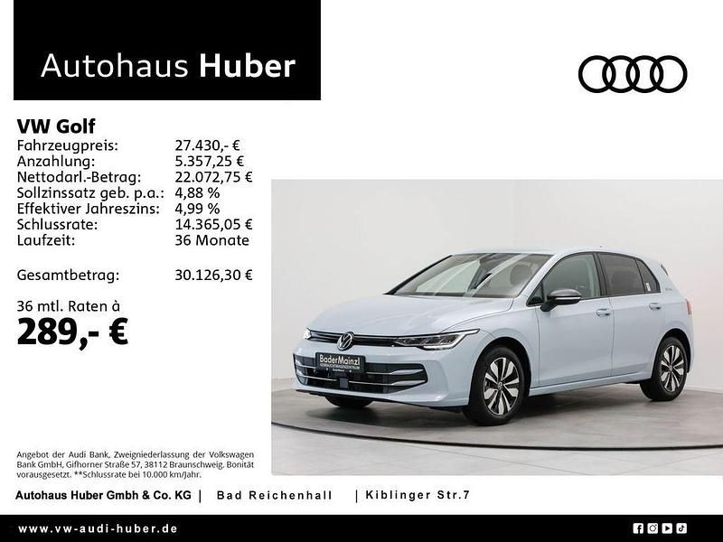 Crystal ice blue metallic Gebraucht 2025 VW Golf VIII Goal Limousine | 25.930 € (Superpreis) - Bild 1/4