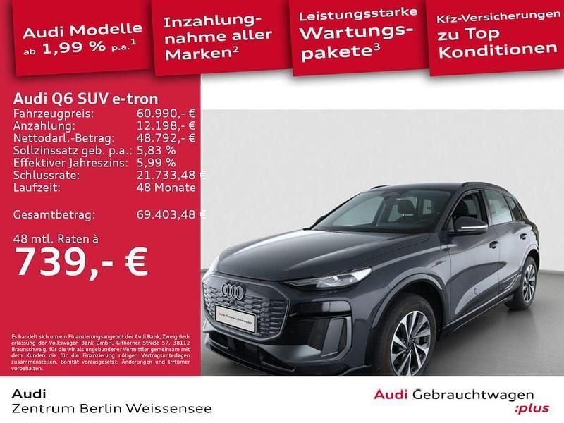 Magnetgrau Gebraucht 2024 Audi Q6 e-tron Ambiente SUV | 60.990 € (Superpreis) - Bild 1/4