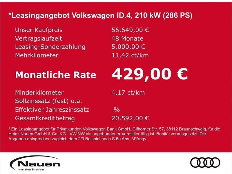 Ny VW ID.4 Pro 210 kW (286 HK) 2026 Sølv SUV