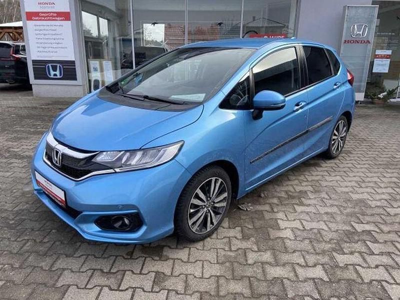 Gebraucht Honda Jazz Elegance 102 PS (75 kW) 2018 Skyride blau metallic Kleinwagen