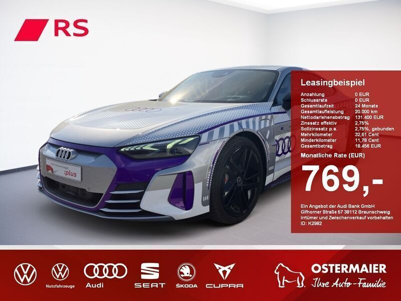 Florettsilber Gebraucht 2024 Audi RS e-tron GT Ambiente Limousine | 131.400 € - Bild 1/4