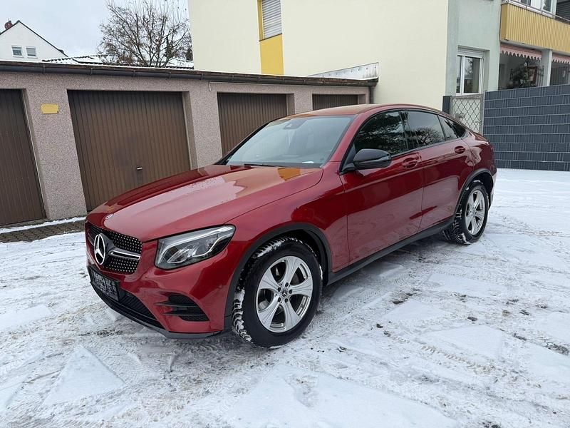 Rot Gebraucht 2018 Mercedes GLC220 AMG line Coupé | 21.000 € (Superpreis) - Bild 1/4