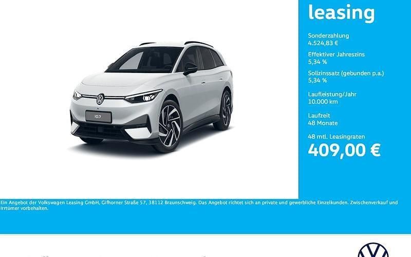 Gletscherweiß metallic Gebraucht 2024 VW ID.7 Pro Limousine | 48.182 € (Etwas zu teuer) - Bild 1/4