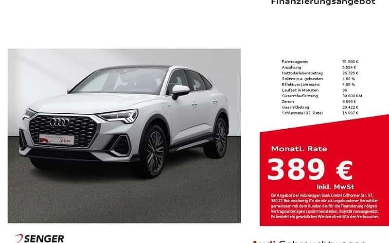 Weiß Gebraucht 2022 Audi Q3 Sportback S-Line SUV | 31.880 € (Fairer Preis) - Bild 1/4