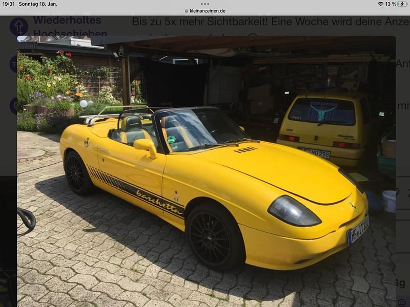 Gelb Gebraucht 2000 Fiat Barchetta Cabrio | 3.850 € - Bild 1/4