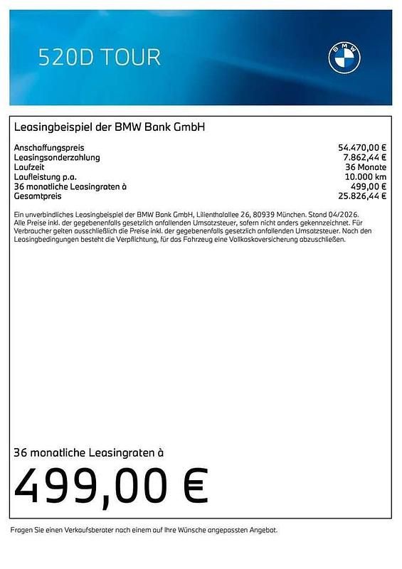 Gebraucht BMW 520 Comfort Edition 197 PS (144 kW) 2025 Weiß Kombi