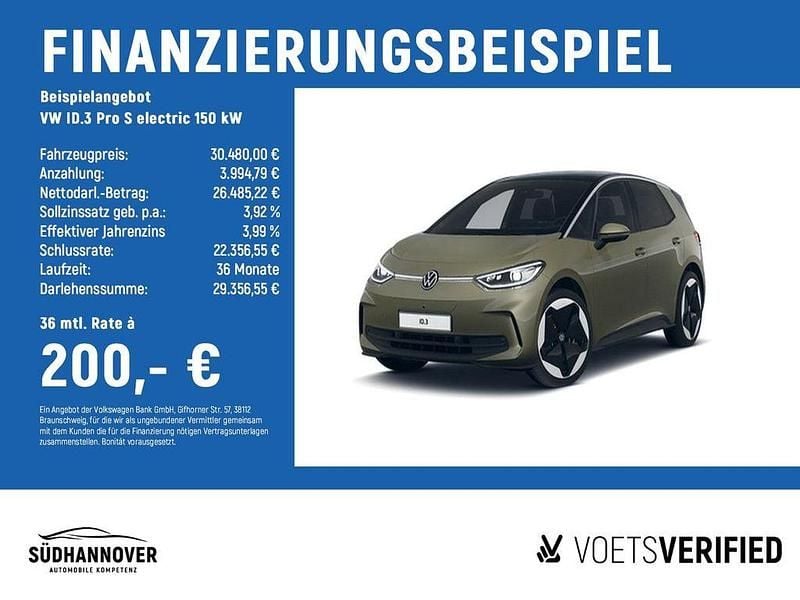Gebraucht VW ID.3 Pro 150 kW (204 PS) 2023 Grün Kleinwagen