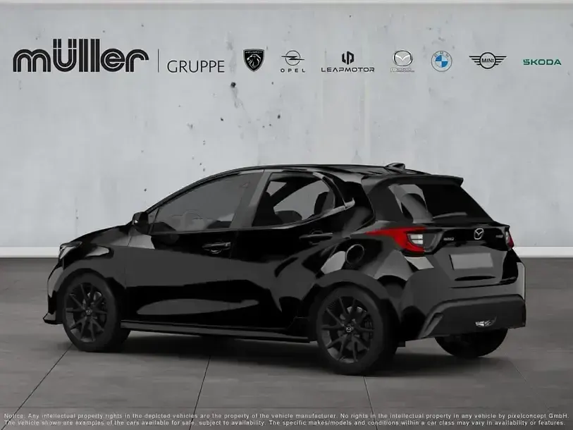 Neu Mazda 2 Exclusive-Line 116 PS (85 kW) 2026 Schwarz Kleinwagen
