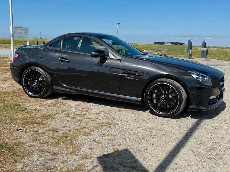 Schwarz Gebraucht 2015 Mercedes SLK55 AMG AMG Cabrio | 52.500 € (Fairer Preis) - Bild 1/4