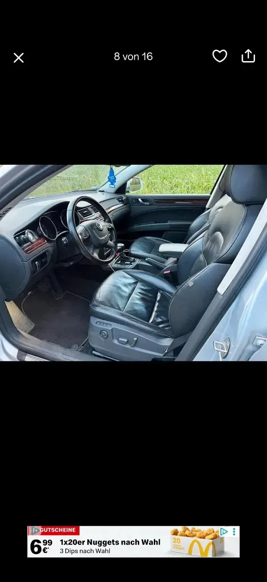 Gebraucht Skoda Superb Elegance 160 PS (117 kW) 2008 Silber Limousine