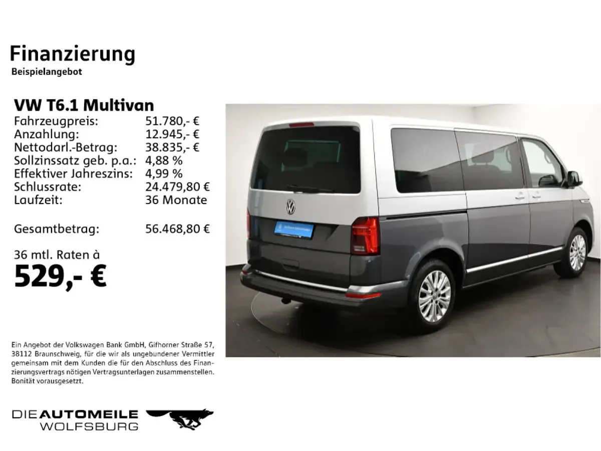 Gebraucht VW Multivan Generation Six 150 PS (110 kW) 2022 Van / Kleinbus