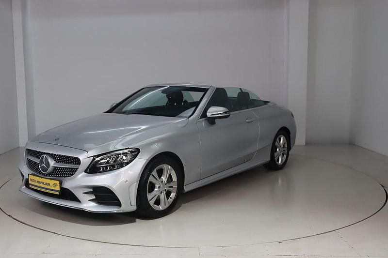 Gebraucht Mercedes C220 AMG line 194 PS (142 kW) 2021 Inidiumsilber Cabrio