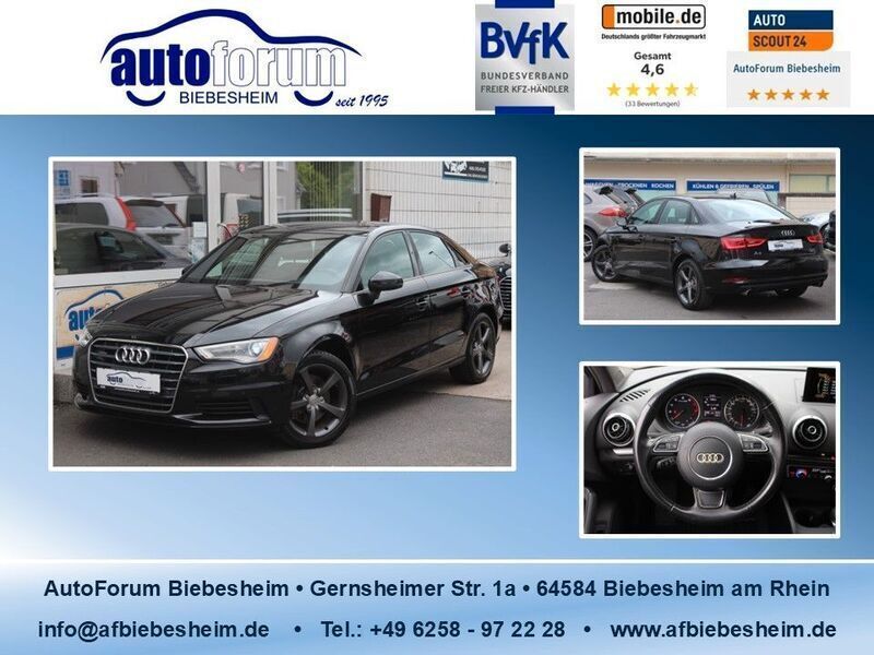 Schwarz Gebraucht 2016 Audi A3 S-Line Limousine | 19.999 € (Superpreis) - Bild 1/4