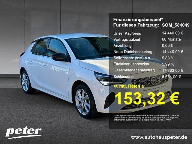 Jade weiss/arktis weiss Gebraucht 2023 Opel Corsa Elegance Kleinwagen | 14.440 € (Fairer Preis) - Bild 1/4