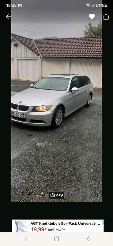 Silber Gebraucht 2008 BMW 320 Kombi | 3.300 € (Guter Preis) - Bild 1/4