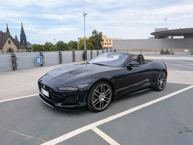 Blau Gebraucht 2020 Jaguar F-Type R-Dynamic Cabrio | 49.500 € (Teuer) - Bild 1/4