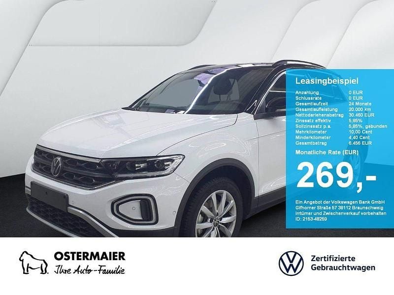 Pure white Gebraucht 2025 VW T-Roc Goal SUV | 30.460 € (Superpreis) - Bild 1/4