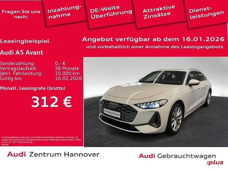 2y gletscherweiß metallic Gebraucht 2025 Audi A5 Sport Kombi | 40.850 € - Bild 1/4