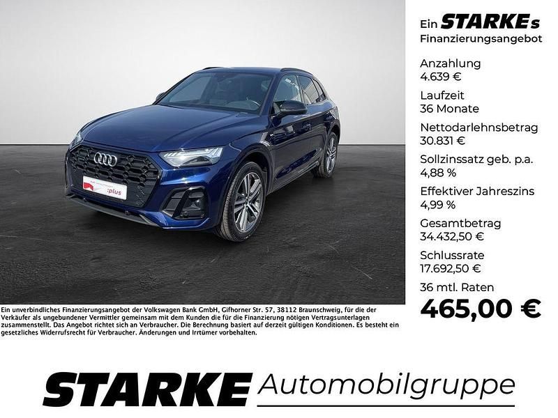 Blau Gebraucht 2021 Audi Q5 S-Line SUV | 35.470 € (Fairer Preis) - Bild 1/4
