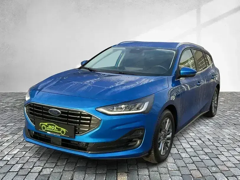 Gebraucht Ford Focus Titanium 125 PS (91 kW) 2024 Desert island blue metallic (metallic) Kombi