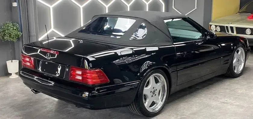 Gebraucht Mercedes SL320 224 PS (164 kW) 2000 Schwarz Cabrio