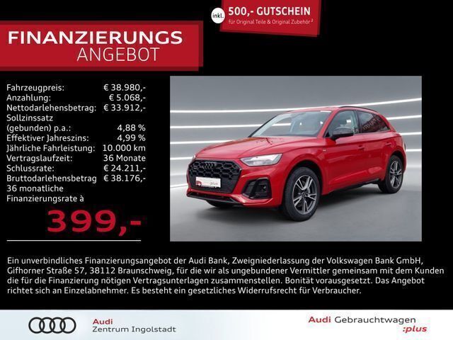 Rot Gebraucht 2022 Audi Q5 S-Line SUV | 38.980 € (Superpreis) - Bild 1/2