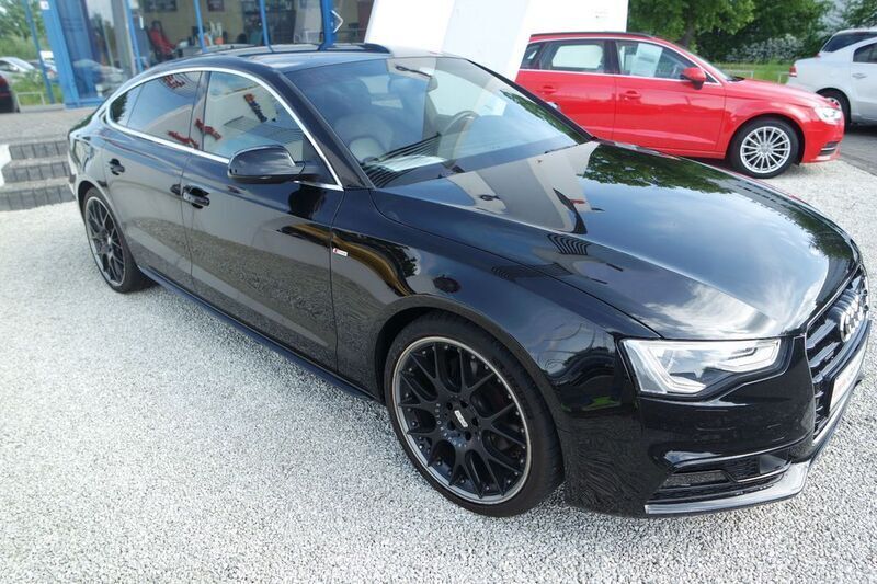 Mythosschwarz metallic Gebraucht 2016 Audi A5 Sportback S-Line Coupé | 21.990 € (Guter Preis) - Bild 1/4