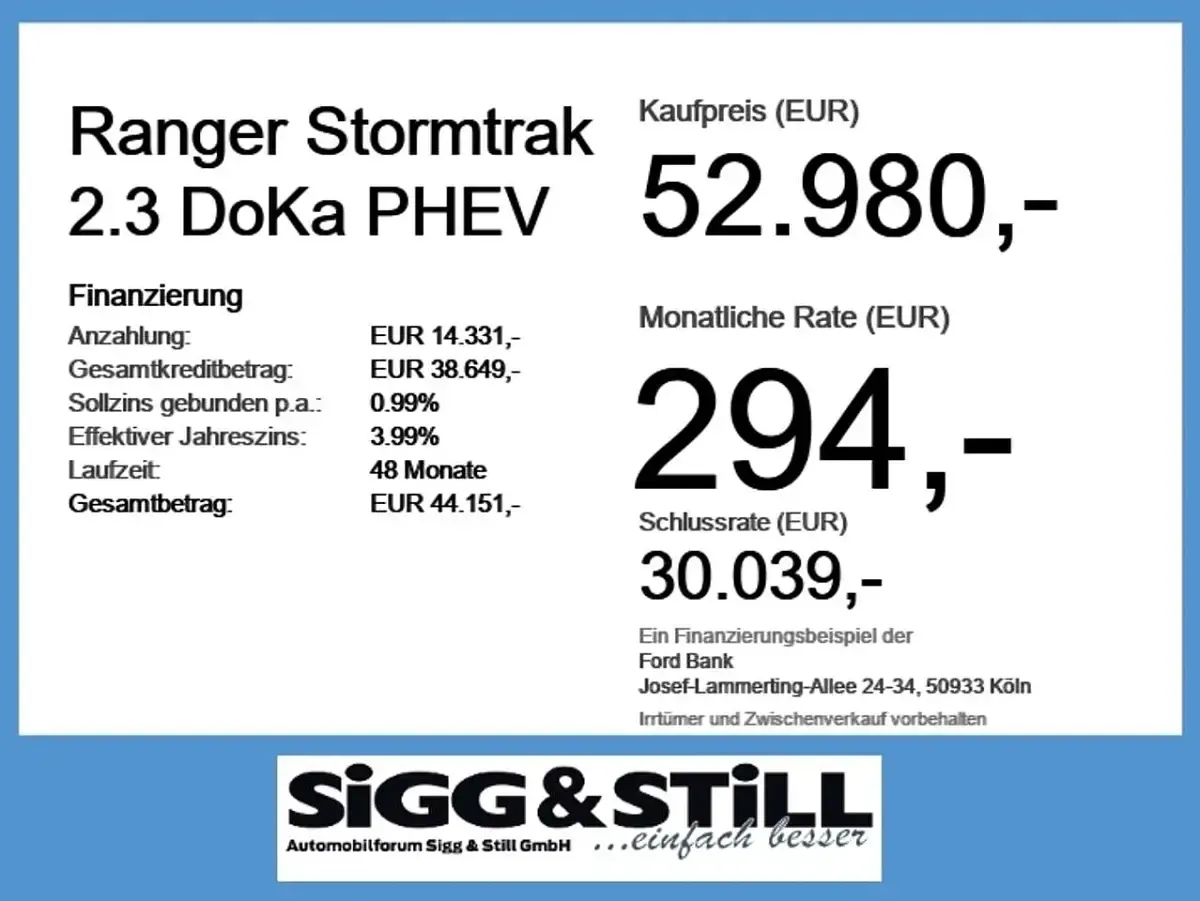Neu Ford Ranger 281 PS (206 kW) 2026 Chill grey Pickup