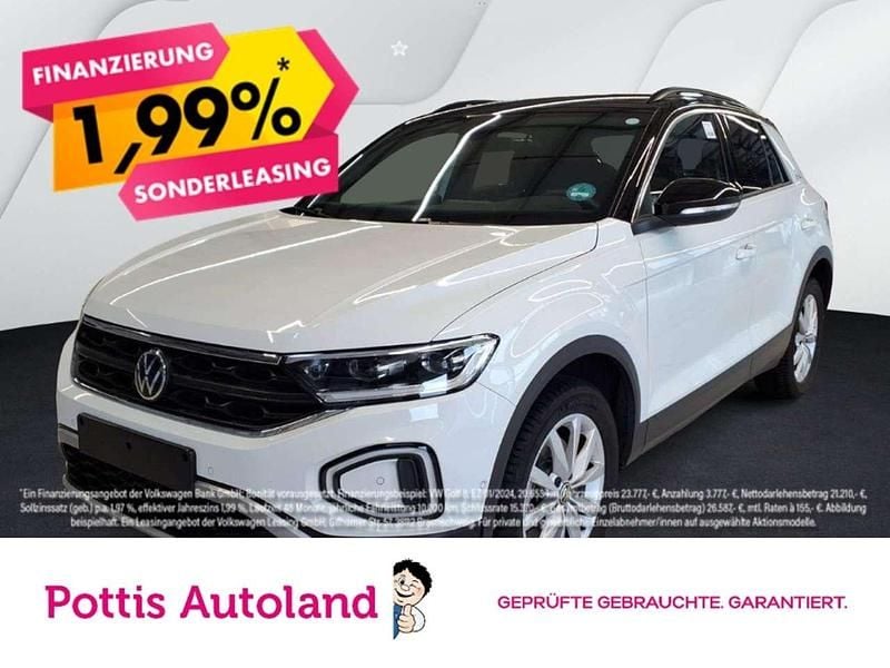 Weiss Gebraucht 2025 VW T-Roc Goal SUV | 29.906 € (Superpreis) - Bild 1/3