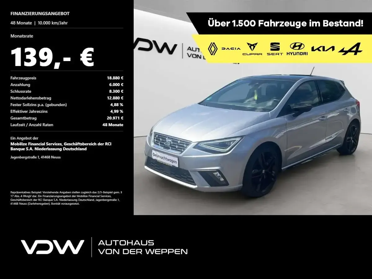 Gebraucht Seat Ibiza Beats 110 PS (80 kW) 2023 Kleinwagen