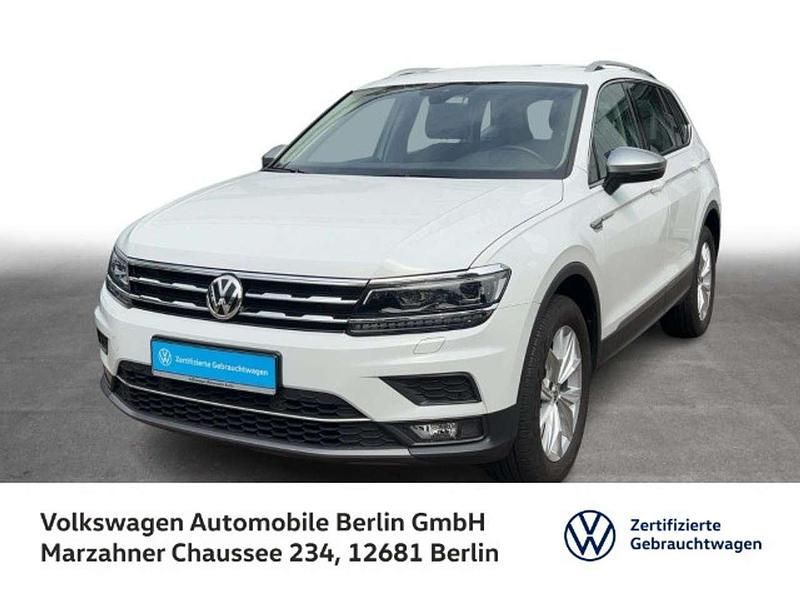 Pure white Gebraucht 2021 VW Tiguan Allspace Highline SUV | 26.559 € (Guter Preis) - Bild 1/3