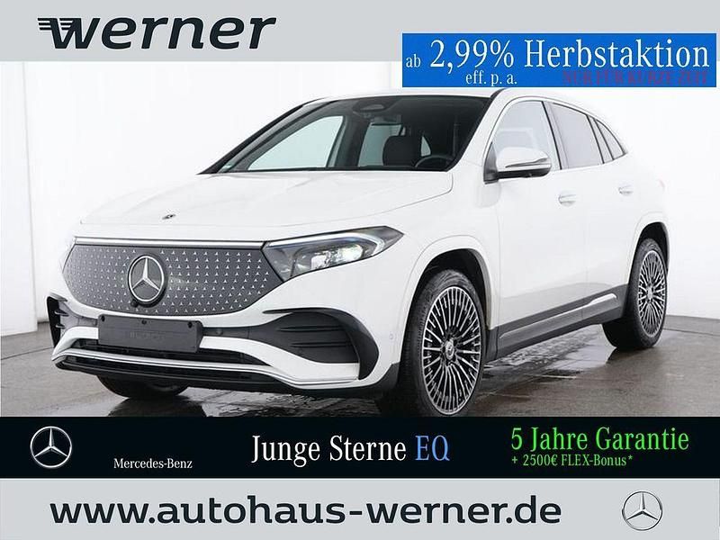 Polarweiß Gebraucht 2024 Mercedes EQA350 AMG Line Premium SUV | 43.834 € - Bild 1/4
