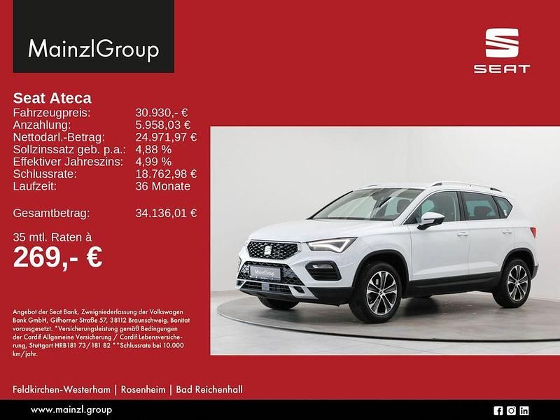 Gebraucht Seat Ateca Beats 150 PS (110 kW) 2024 Nevada weiß metallic SUV