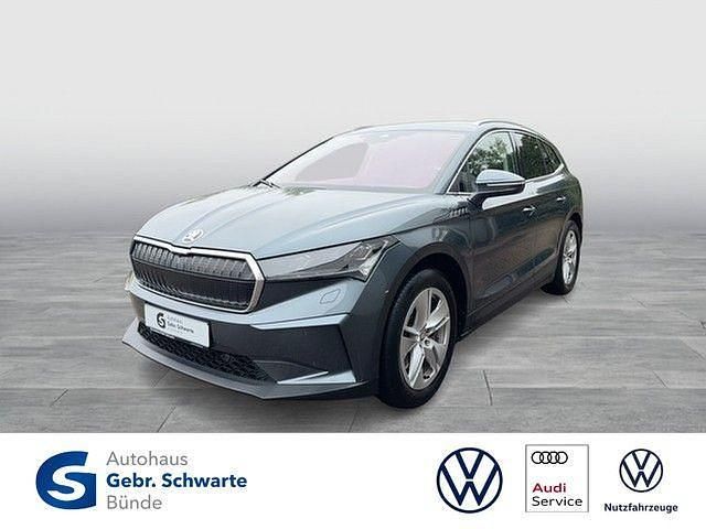 Grau Gebraucht 2021 Skoda Enyaq iV Loft SUV | 32.670 € (Etwas zu teuer) - Bild 1/4