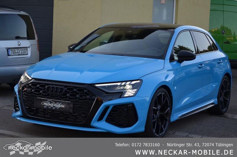 Porsche l39e rivierablau audi individual Gebraucht 2023 Audi RS3 Ambiente Kleinwagen | 59.990 € (Superpreis) - Bild 1/4