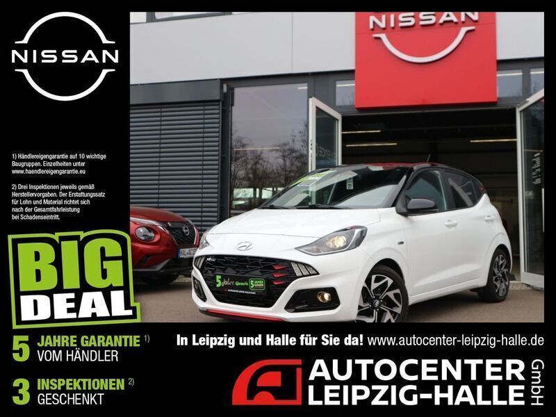 Onyx white/ black Gebraucht 2021 Hyundai i10 N Line Kleinwagen | 14.490 € (Fairer Preis) - Bild 1/4