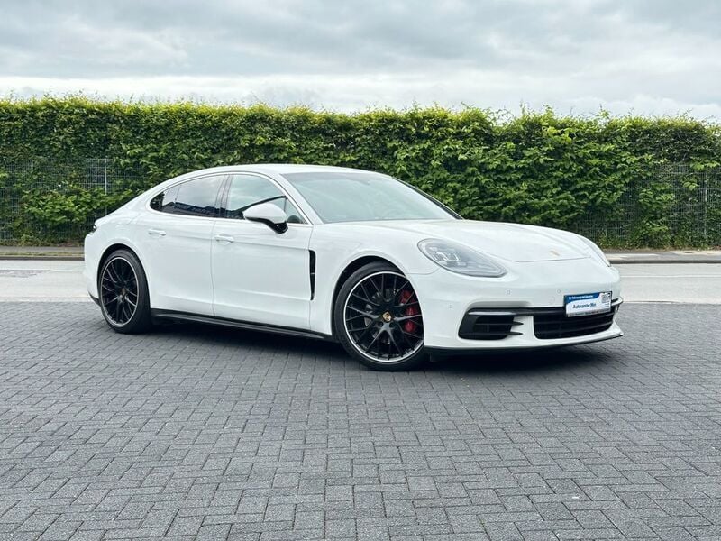 Pure white Gebraucht 2017 Porsche Panamera 4S Limousine | 44.890 € (Teuer) - Bild 1/4