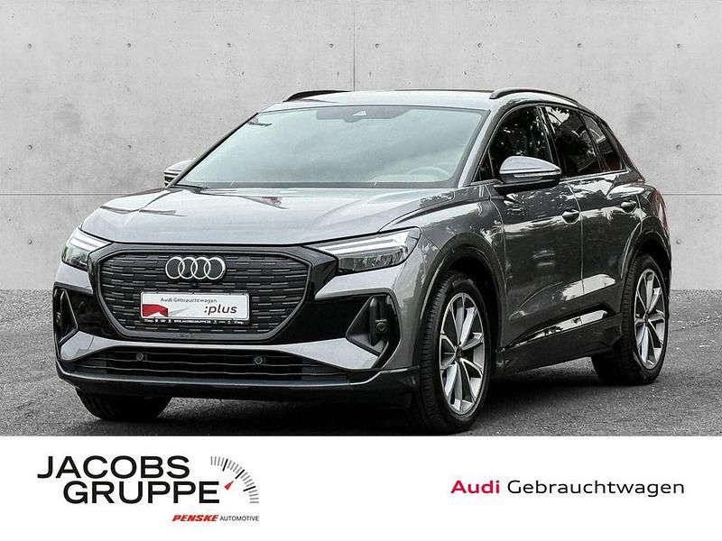 Taifungrau metallic Gebraucht 2023 Audi Q4 e-tron S-Line SUV | 33.740 € (Etwas zu teuer) - Bild 1/4