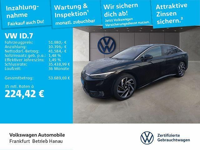 Grenadillschwarz metallic Gebraucht 2025 VW ID.7 Pro Kleinwagen | 51.980 € (Teuer) - Bild 1/4