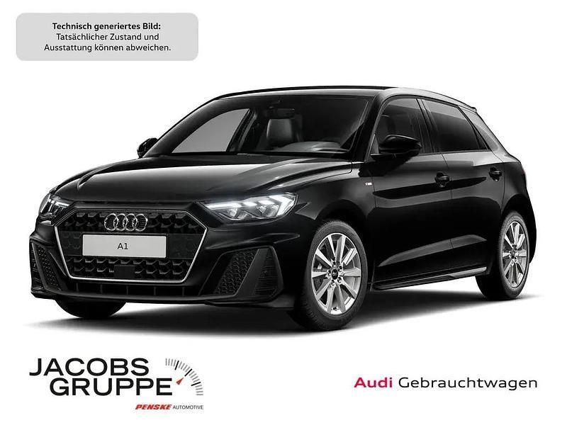 Schwarz Gebraucht 2024 Audi A1 Sportback S-Line Kleinwagen | 25.960 € (Fairer Preis) - Bild 1/4