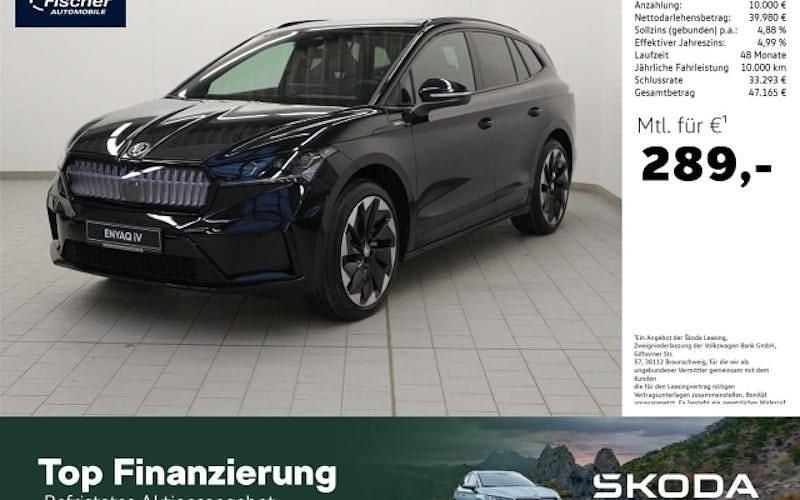 Schwarz Gebraucht 2025 Skoda Enyaq iV SportLine SUV | 49.980 € (Fairer Preis) - Bild 1/4