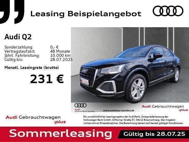 Mythosschwarz metallic Gebraucht 2024 Audi Q2 Sport SUV | 28.158 € (Fairer Preis) - Bild 1/4