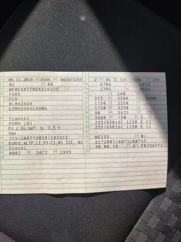 Gebraucht Ford Transit 170 PS (125 kW) 2019 Van / Kleinbus