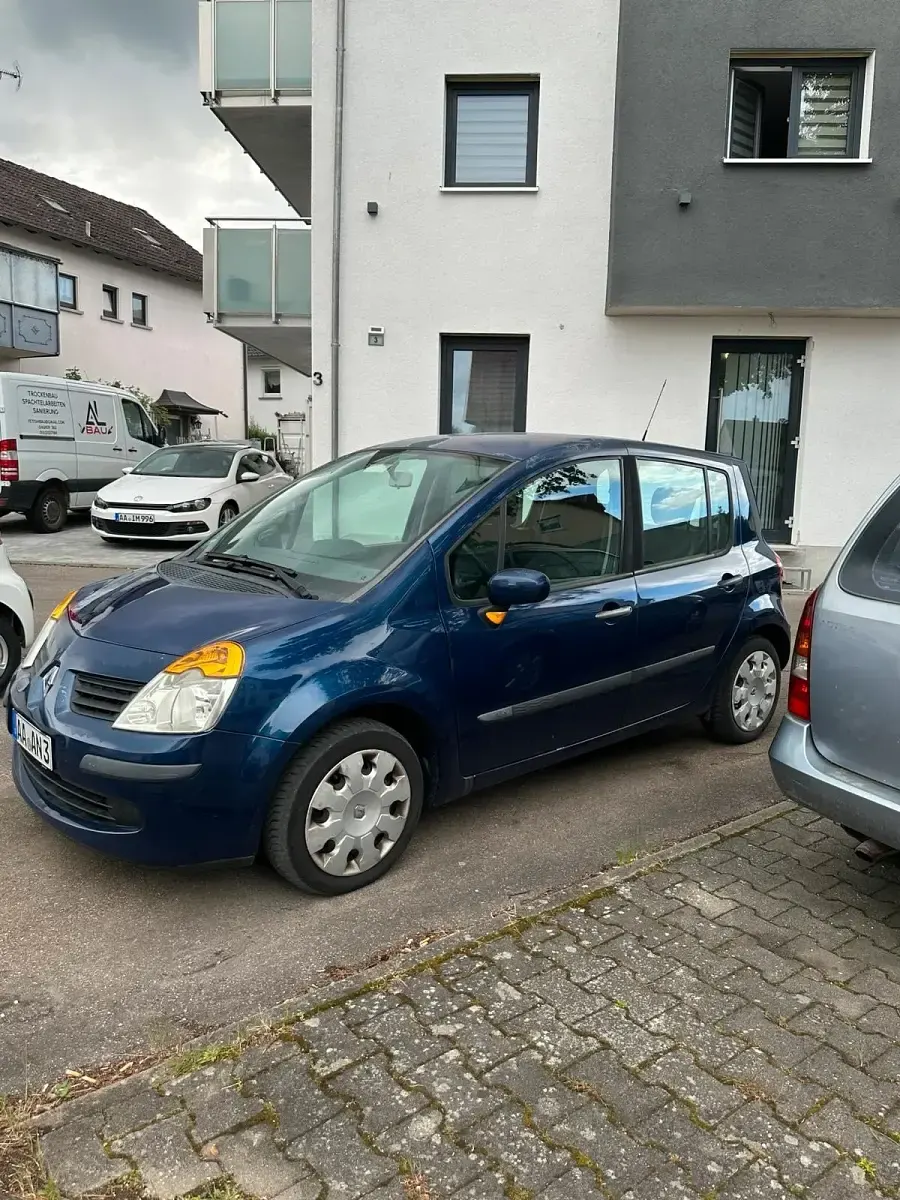 Käytetty Renault Modus 88 HP (64 kW) 2005 Sininen Tila-auto
