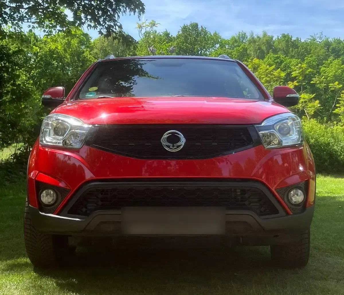 Gebraucht SsangYong Korando 181 PS (133 kW) 2016 Rot SUV