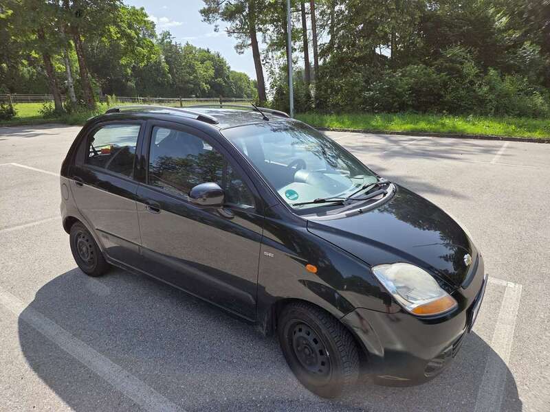 Schwarz Gebraucht 2007 Chevrolet Matiz Kleinwagen | 900 € (Superpreis) - Bild 1/4